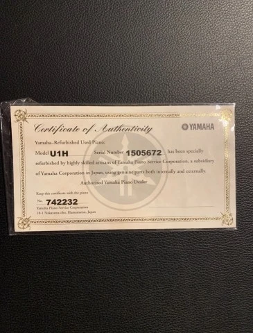 Όρθιο Πιάνο Yamaha U1H