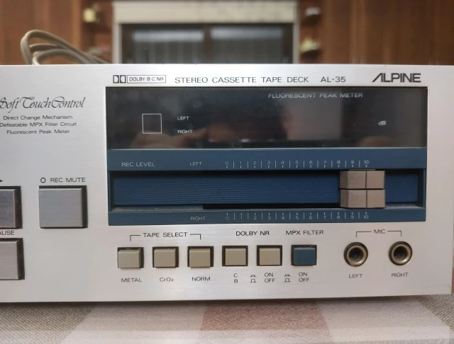 Alpine AL-35 cassette deck tape deck