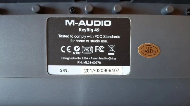 M-Audio KeyRig49  USB Midi Controller