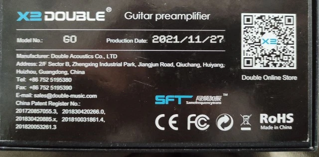 X2 DOUBLE Guitar Preamplifier