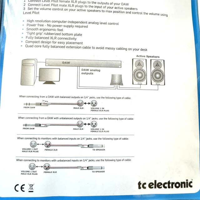 TC Electronic Level Pilot X Desktop Spea