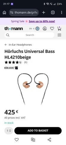 Hörluchs Universal Bass HL4210beige 