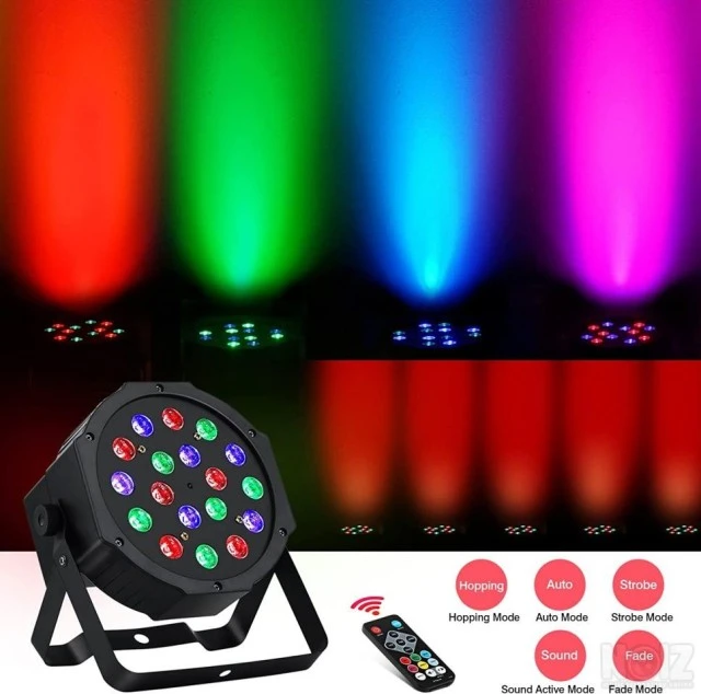 LED RGB DJ 18 Par Φώτα σκηνής Aσύρματο χ