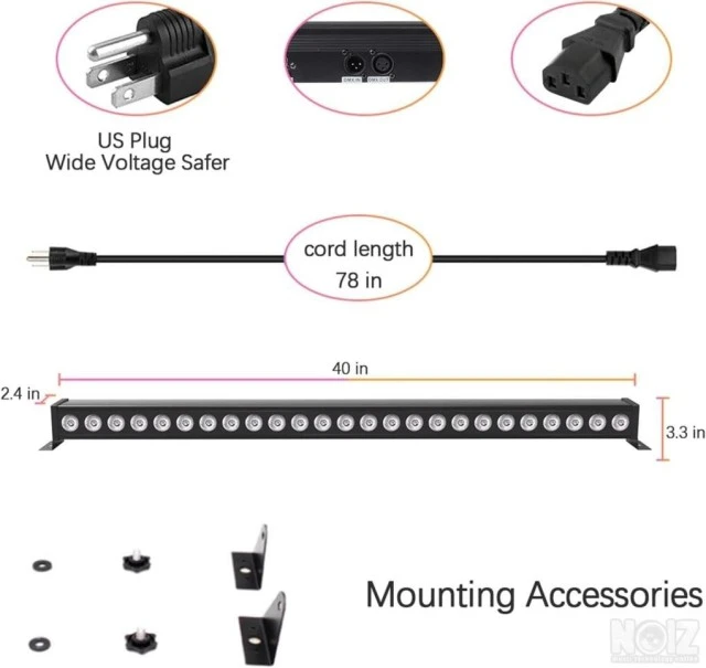 djBAR LIGHT BEAM LED Bar DMX RGB 3IN1 24