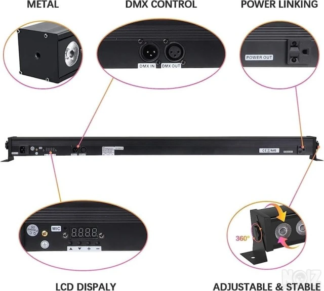 djBAR LIGHT BEAM LED Bar DMX RGB 3IN1 24