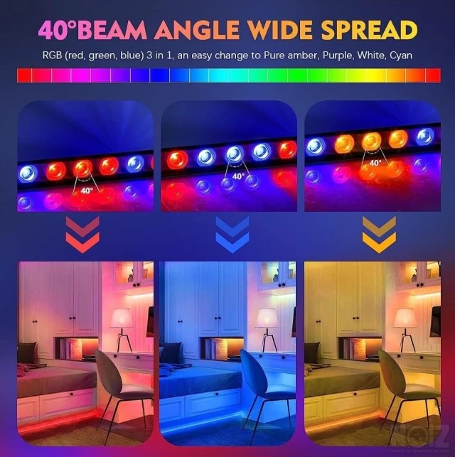 djBAR LIGHT BEAM LED Bar DMX RGB 3IN1 24