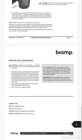 2Ηχεία Biamp mask6CT