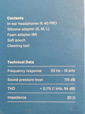 In-Ear Monitor Sennheiser IE 40 PRO