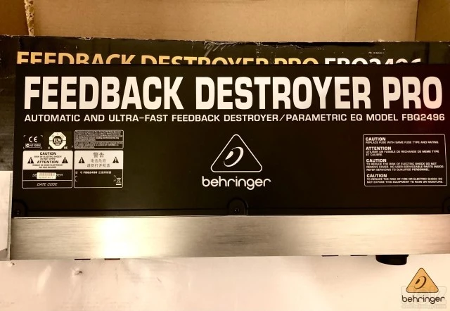 Behringer FBQ2496 Feedback Destroyer Pro