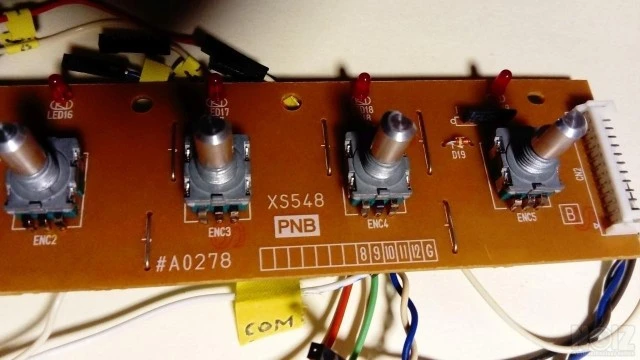 Yamaha A3000 sampler encoders PCB P.Nr X
