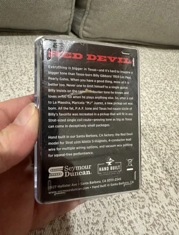 Seymour Duncan Red Devil Neck Mini Humbucker