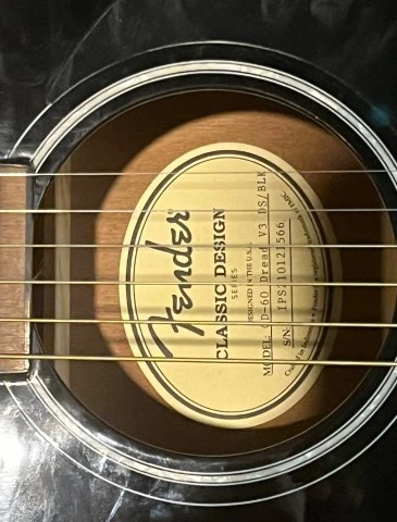 Fender CD-60 V3 DS Walnut Fingerboard Bl