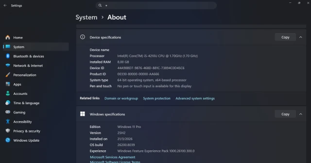 Dell Inspiron 17.3", 8GB/500GB, W11 Pro