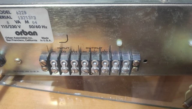 Vintage Parametric EQ Orban 622B