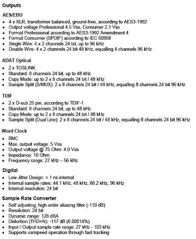 RME ADI8-DD AES-Adat-Tdif Digital Conver
