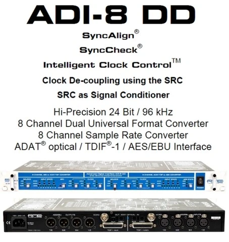 RME ADI8-DD AES-ADAT-TDIF Digital Conver