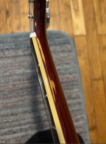 Epiphone ES 335 Raspberry tea figured bu
