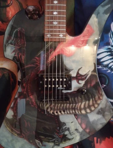 B.C. Rich Mockingbird Body Art Firebreather