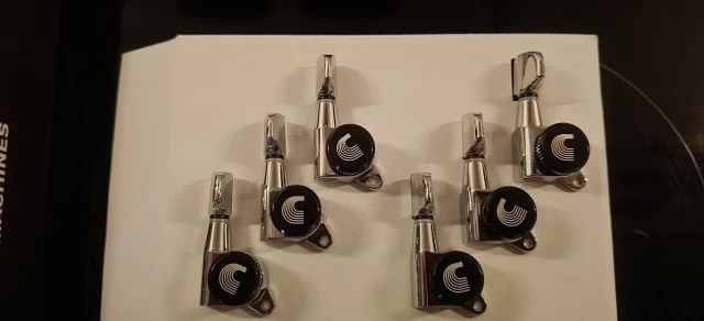 D'Addario Locking Tuners 6 Inline Chrome