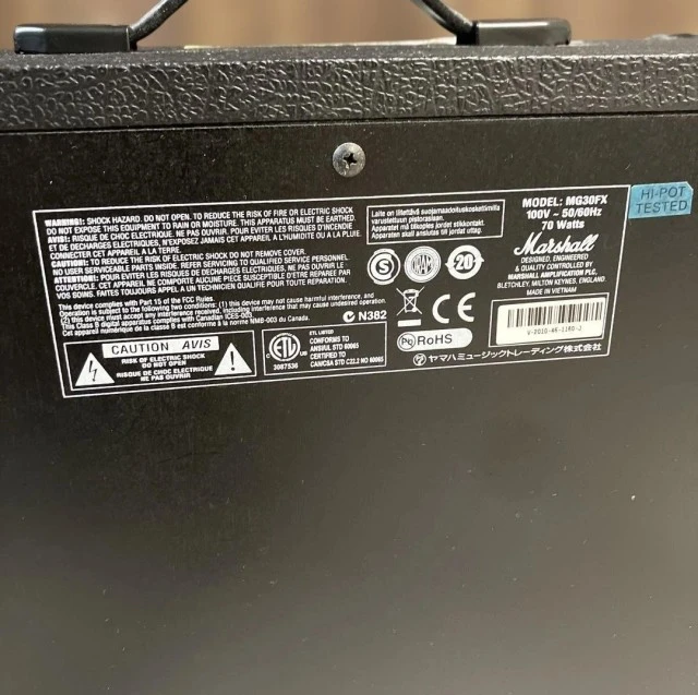 Marshall MG Series MG30FX 30W Combo