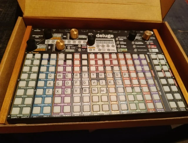Synthstrom Audible Deluge Numeric screen.