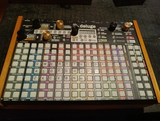 Synthstrom Audible Deluge Numeric screen.