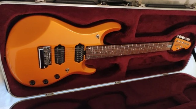 Music Man Petrucci JP7 Tangerine Pearl
