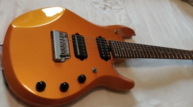 Music Man Petrucci JP7 Tangerine Pearl