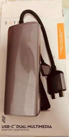 Satechi USB-C Dual to Multiport Adapter (HDMI/Ethernet/