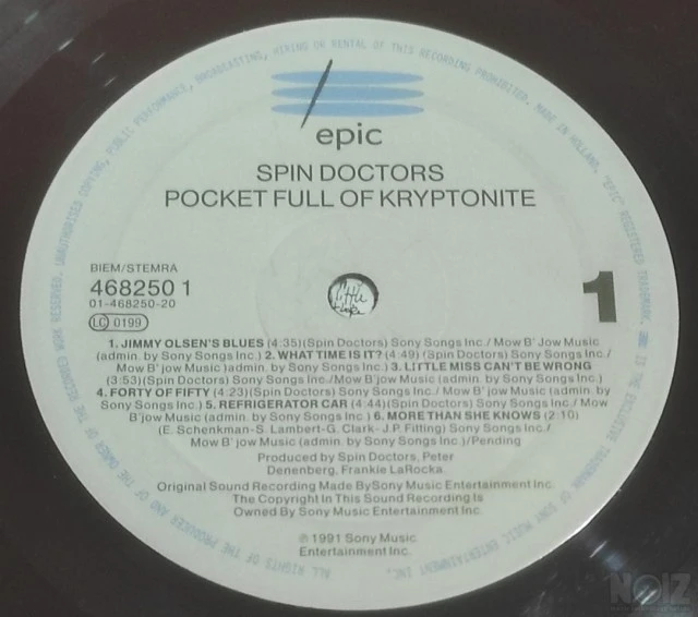 Spin Doctors - Pocket Full Of Kryptonite