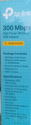TP-link WIRLESS USB ADAPTER