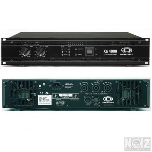 Dynacord XA 6 X F12 - 5 X F17 - 1 X XA2600 - 1 Χ ΧΑ4000