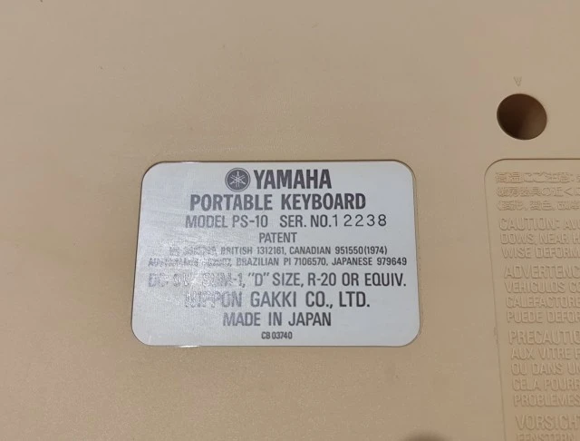 Yamaha PS-10 (Automatic Bass Chord System)