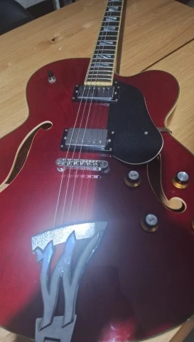 Washburn Hollowbody Jazz Guitar Cherry Red – Grover Tun