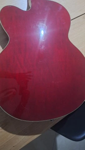 Washburn Hollowbody Jazz Guitar Cherry Red – Grover Tun