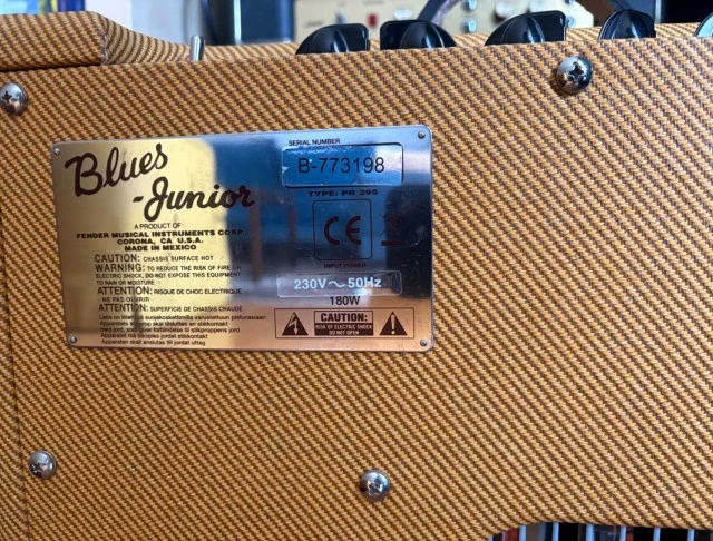 Fender Blues Junior lacquered tweed