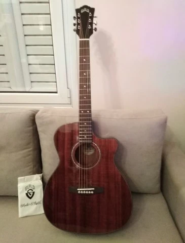GUILD OM-260CE Deluxe Blackwood