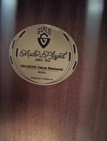 Guild OM-260CE Deluxe Blackwood