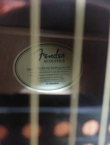  Ακουστική κιθάρα Fender CDS all mahogany+ μαγνήτης 