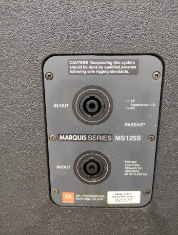Jbl marquis series ms 215s sub 