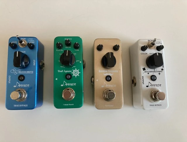 4 Donner Guitar Effects Pedals
