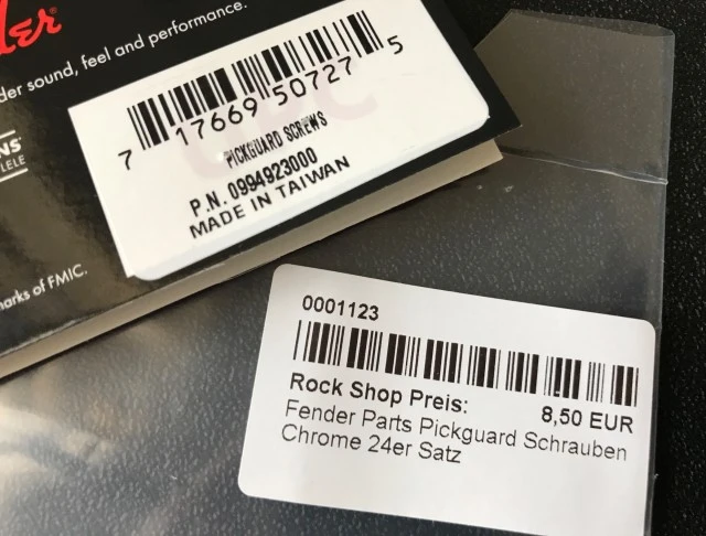 Parts (knobs pickup covers screws παξιμάδια nut) Fender