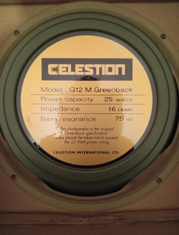 Celestion Greenback 25 Watt 16 Ohm