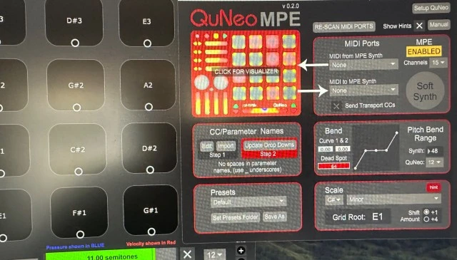 Keith McMillen Quneo με υποστήριξη MPE
