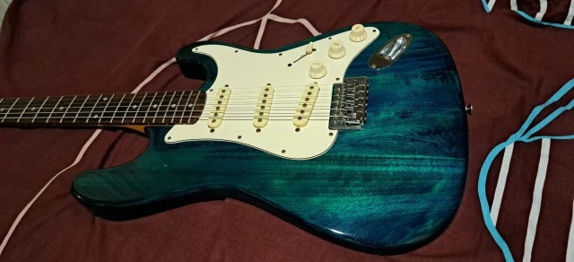 ARIA PRO II STRAT 90s JAPAN transparent green