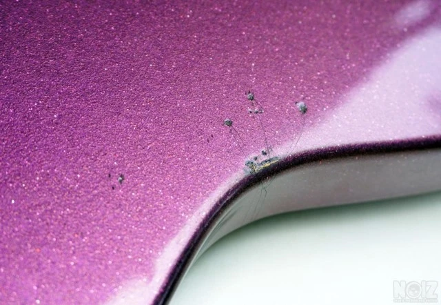 Handcrafted Purple Sparkle Light Relic