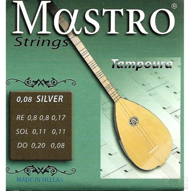 Mastro Χορδές Ταμπουρά 8ρες Silver