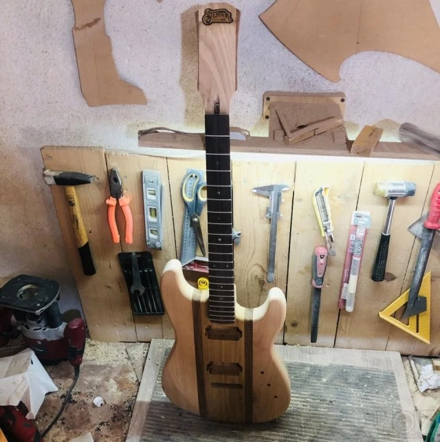 Strat style body-neck set