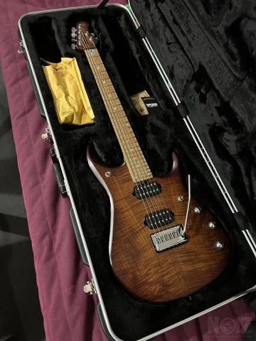 MusicMan JP15 Sahara Burst Quilt