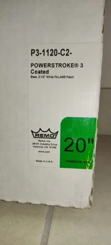 Remo Powerstroke® 3 Bass DrumHead Coated 20" P3-1120-C2